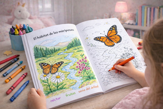 Coloreable el mundo de las Mariposas