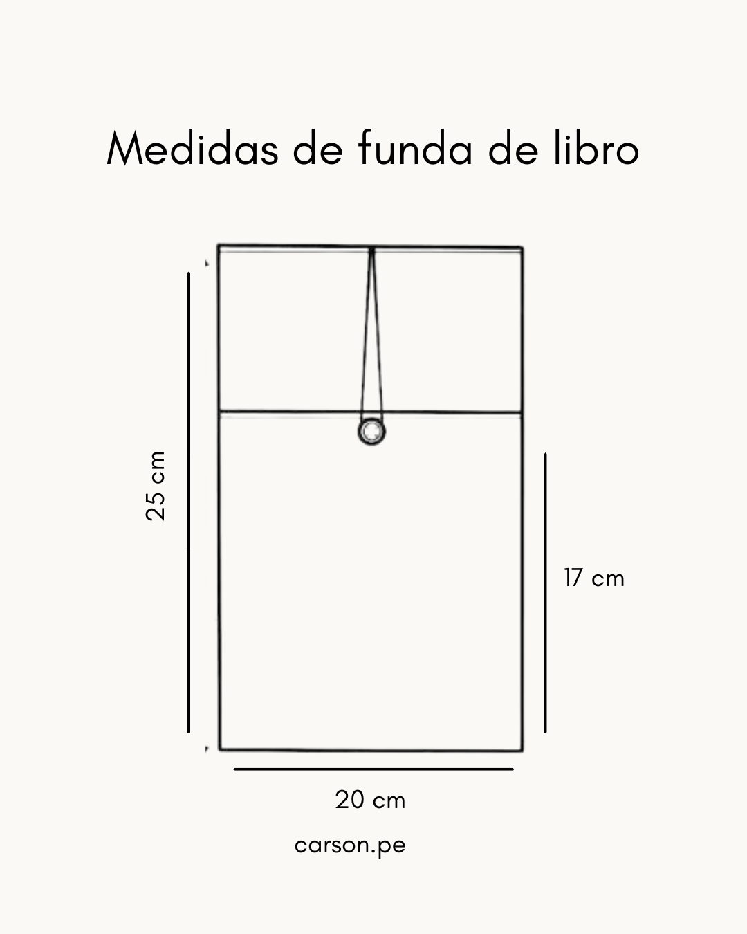 Funda de libro a rayas celeste