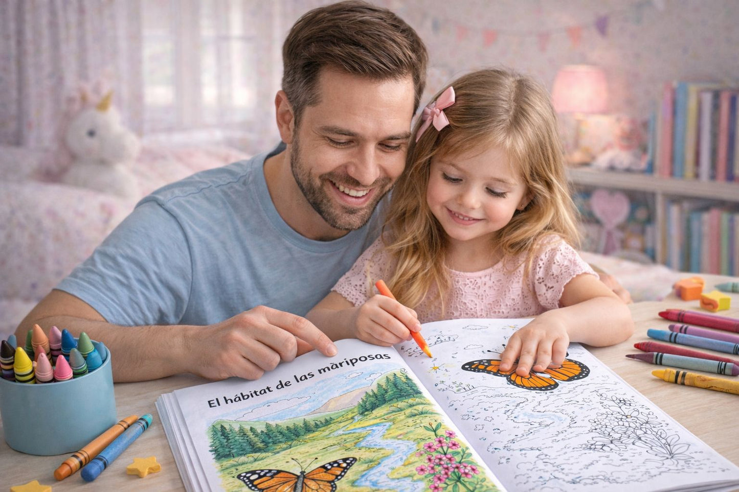 Coloreable el mundo de las Mariposas