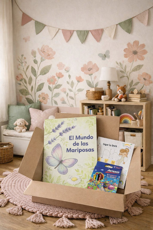 Box coloreable mariposa